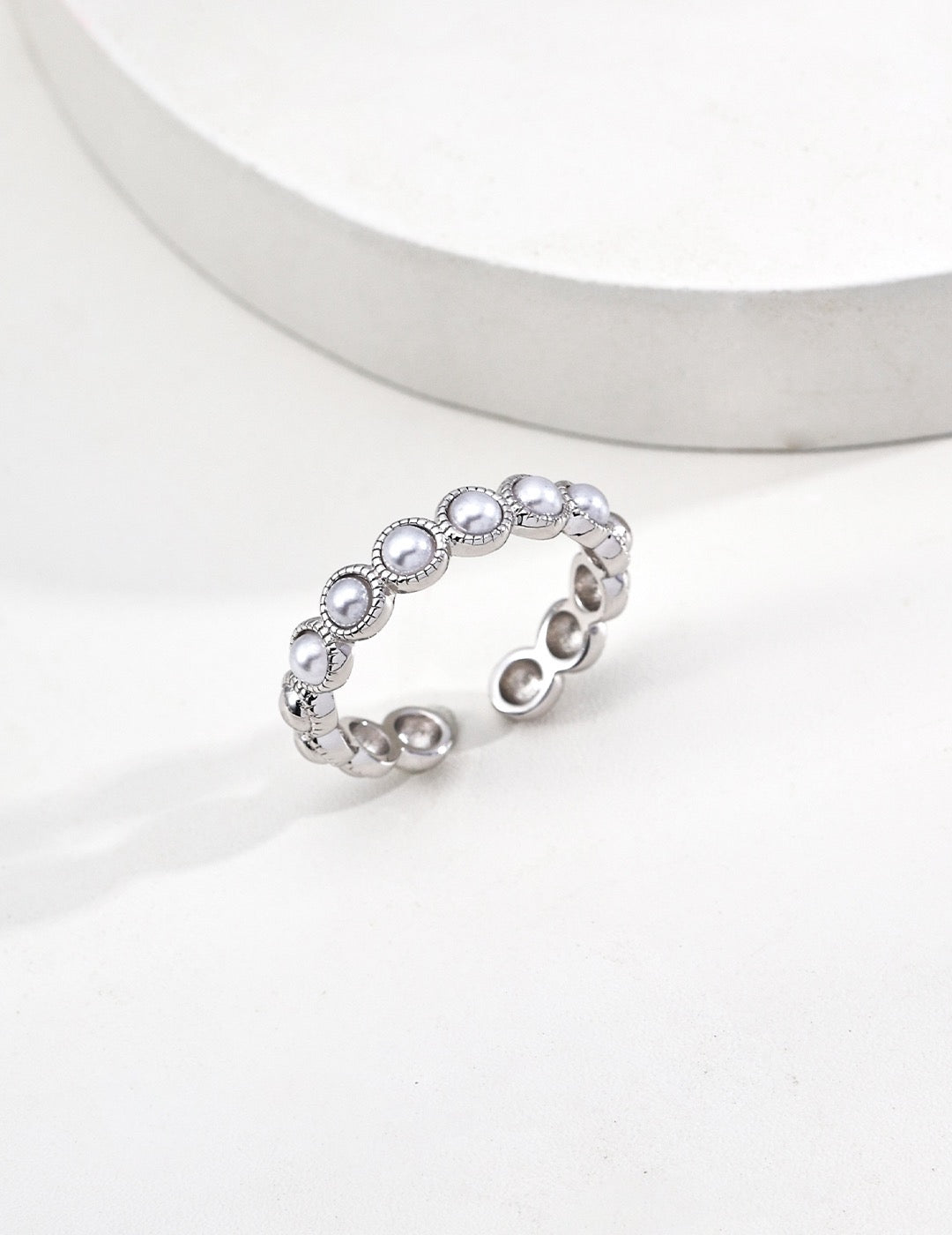 Pearls S925 Sterling Silver Ring