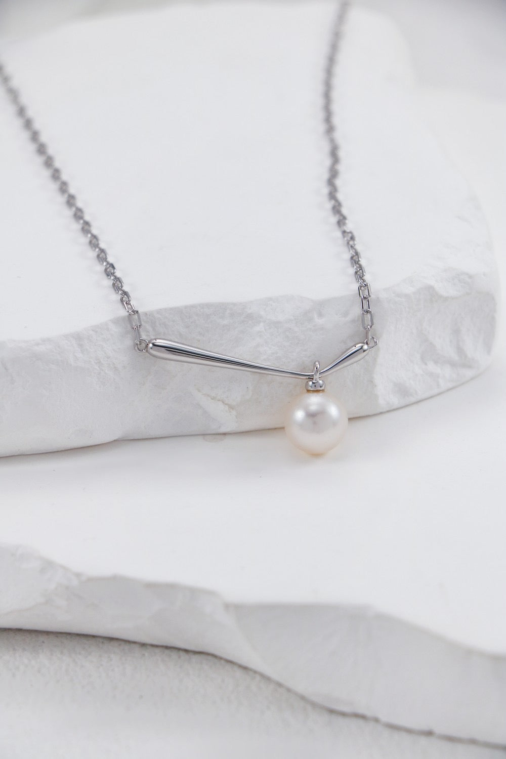 S925 Sterling Silver Pearl Necklace