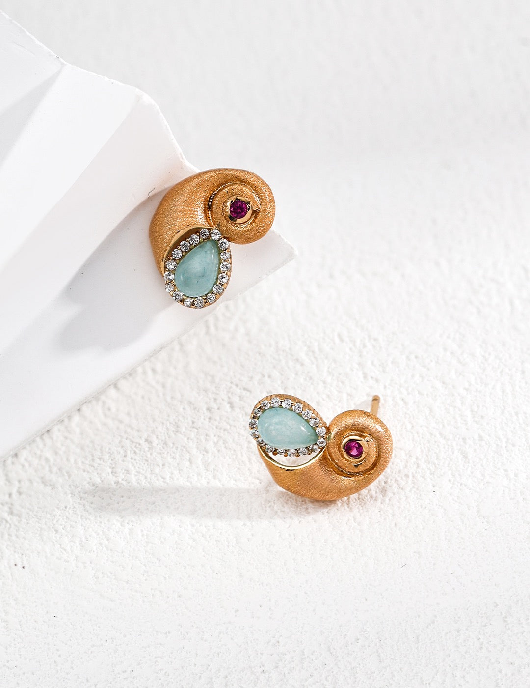 Shell S925 Vintage Silver Earrings