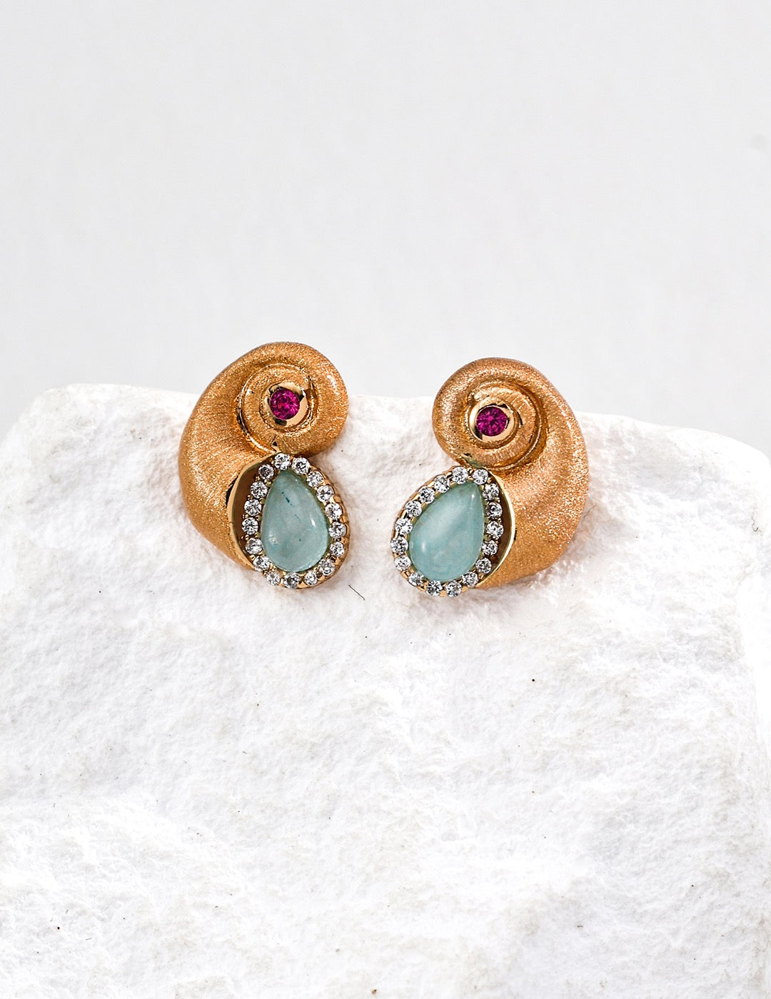 Shell S925 Vintage Silver Earrings