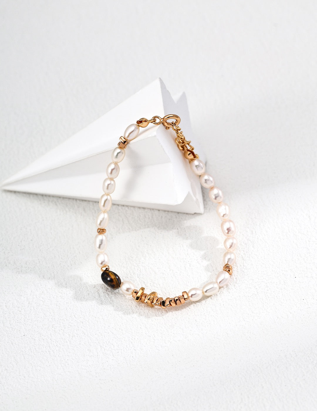 Tiger’s Eye & Pearl Bracelet