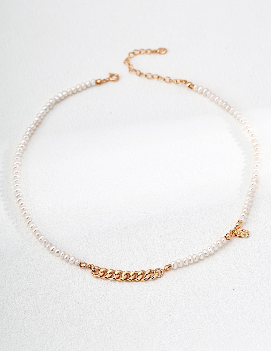 Chain S925 Sterling Silver Natural Pearl Necklace